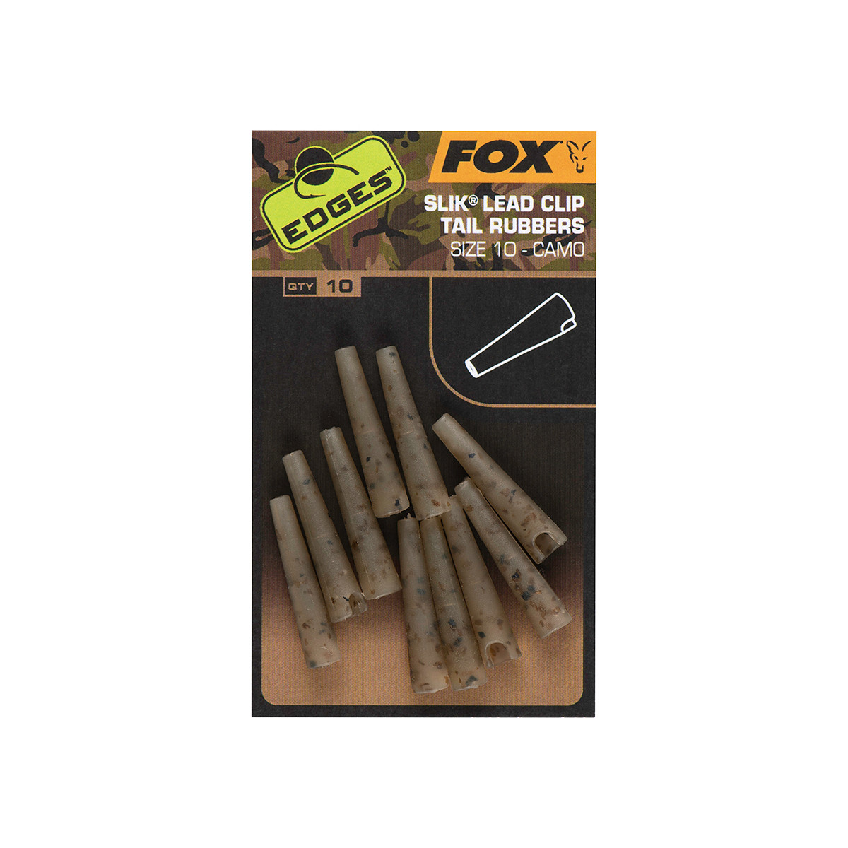 FOX EDGES CAMO SLIK LEAD CLIP TAIL RUBBER