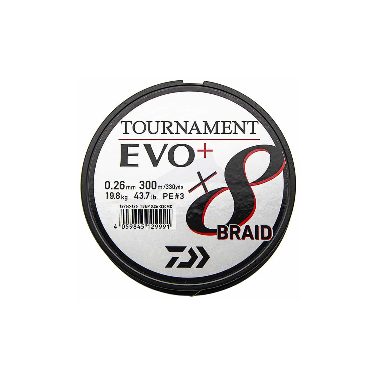 DAIWA TOURNAMENT EVO+ X8 BRAID 300M MULTICOLOR