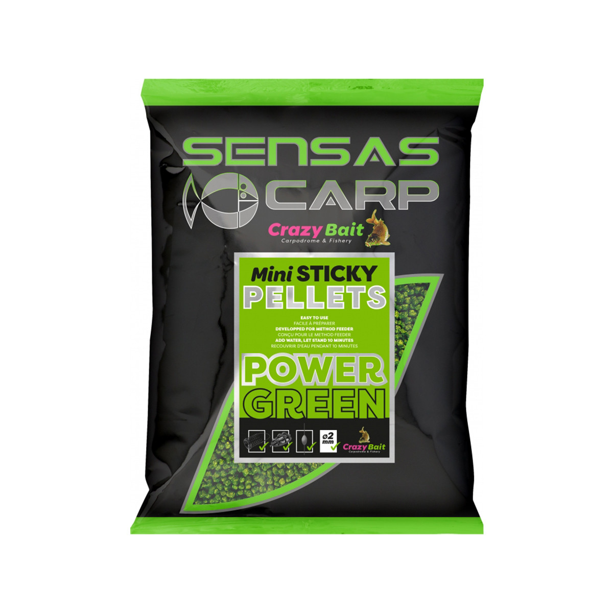 SENSAS CARP CRAZY BAIT MINI STICKY PELLETS