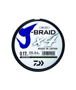 DAIWA J-BRAID X4 135M DARK GREEN