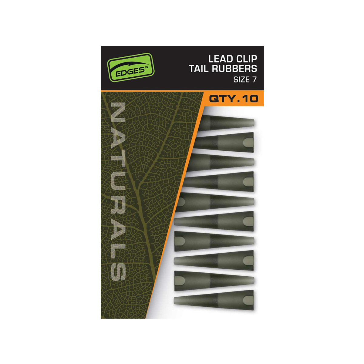 FOX EDGES NATURALS LEAD CLIP TAIL RUBBERS