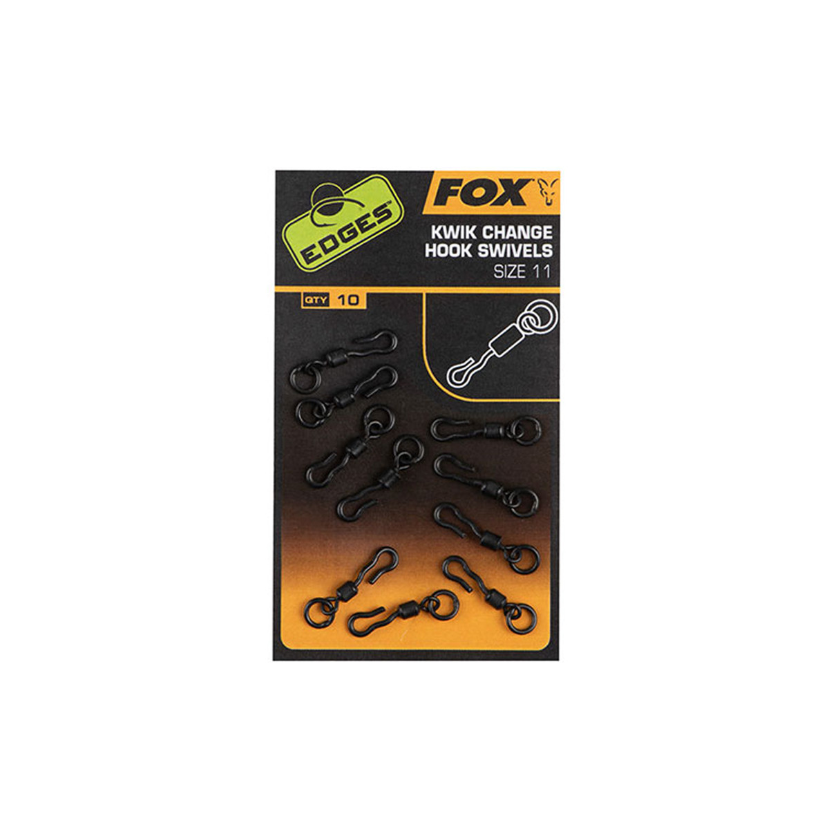 FOX EDGES KWIK CHANGE HOOK SWIVELS