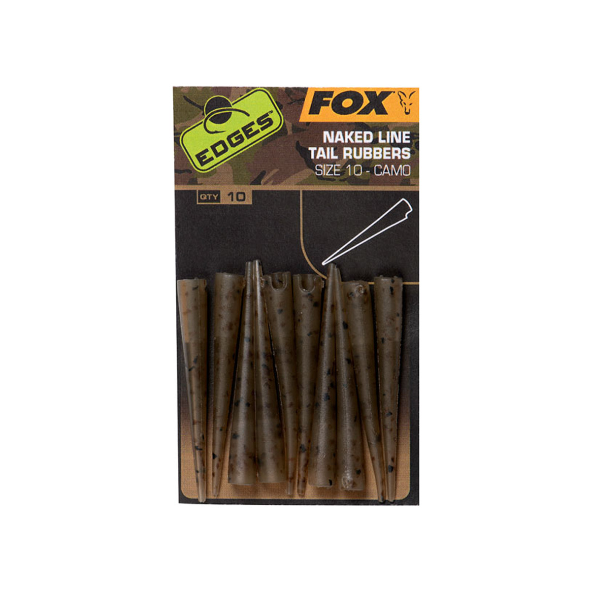 FOX EDGES CAMO NAKED LINE TAIL RUBBERS