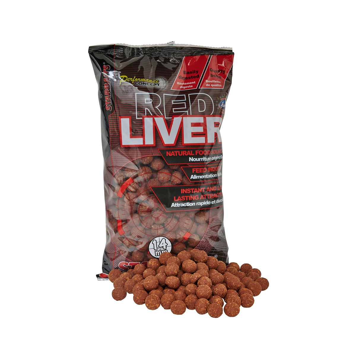STARBAITS PERFORMANCE CONCEPT PC RED LIVER BOILIES