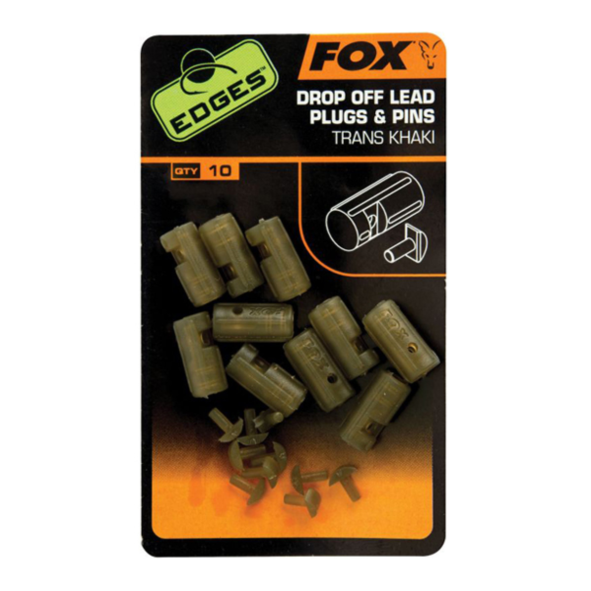 FOX EDGES DROP OFF LEAD PLUG AND PINS