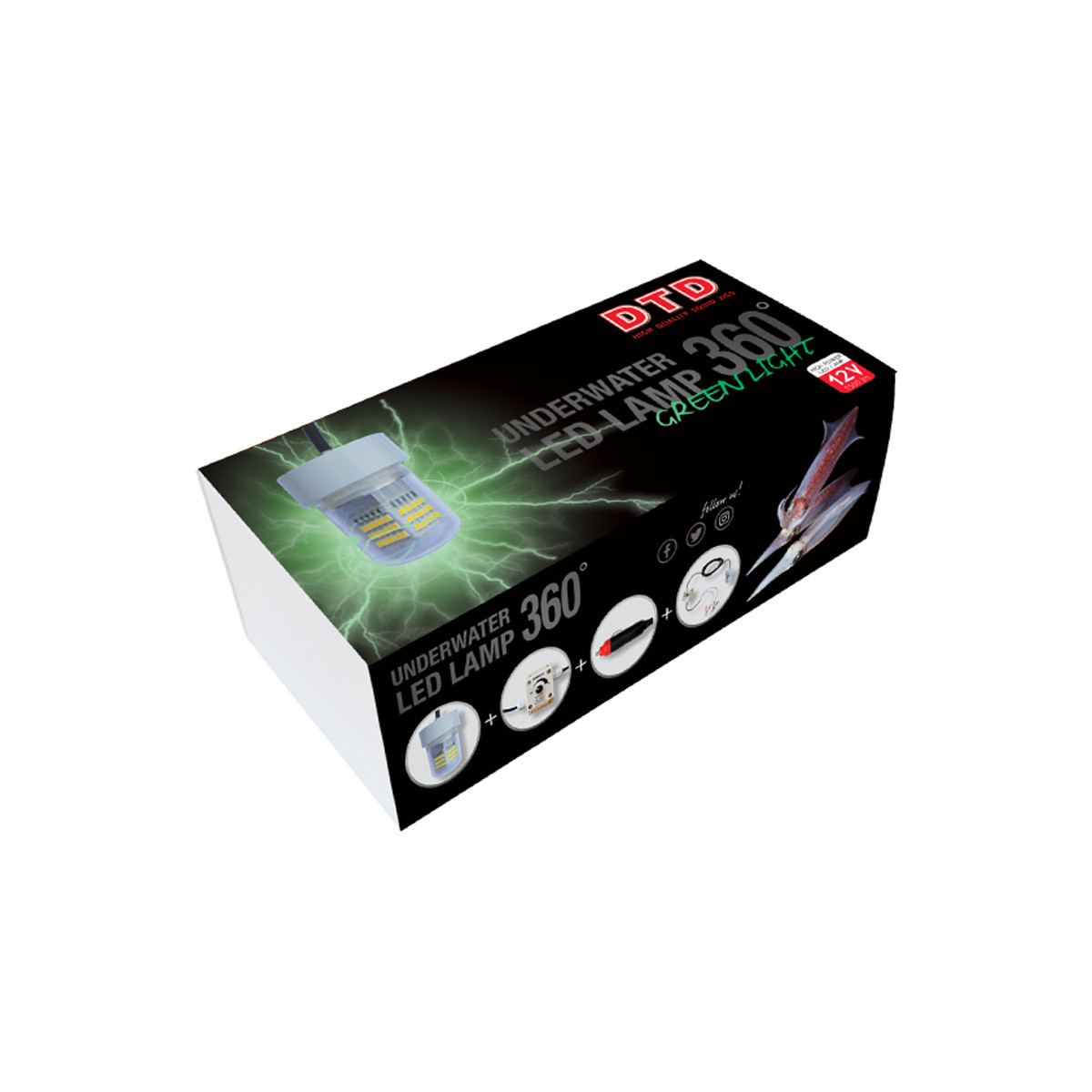 DTD UNDERWATER LED LAMP 360 GREEN