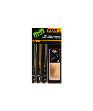 FOX EDGES 50LB CAMO LEADCORE KWIK CHANGE LEADERS