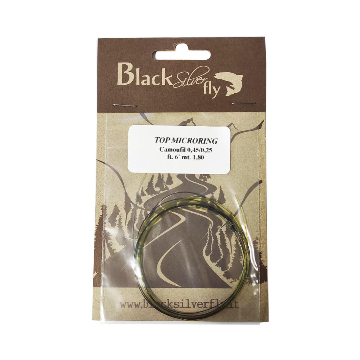 BLACK SILVER FLY TOP MICRORING CAMO