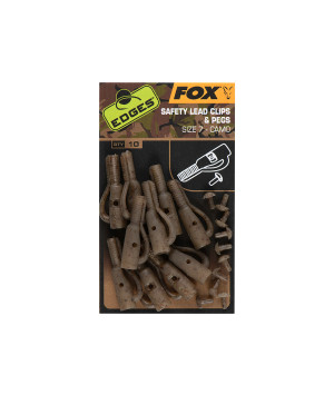 FOX EDGES CAMO SAFETY LEAD CLIP & PEGS