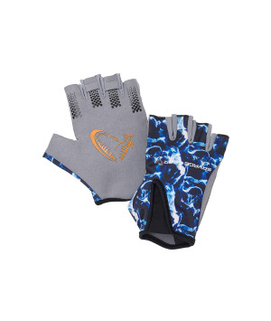 SAVAGE GEAR MARINE HALF GLOVE SEA BLUE