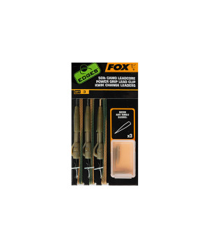 FOX EDGES 50LB CAMO LEADCORE KWIK CHANGE LEADERS