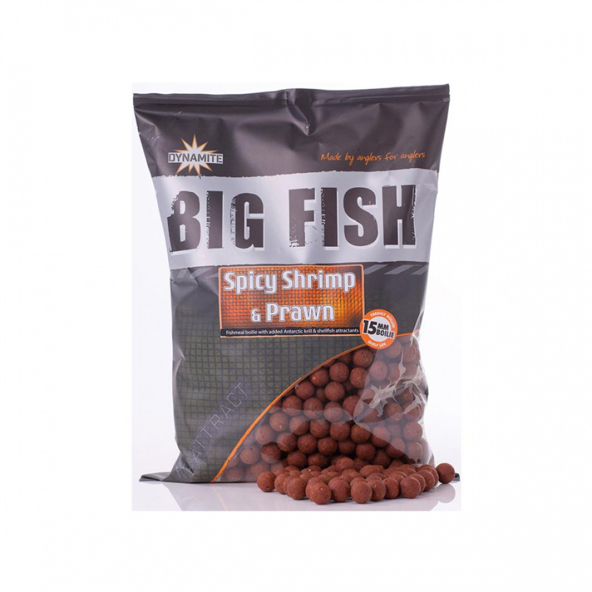 DYNAMITE BAITS SPICY SHRIMP & PRAWN BOILIES