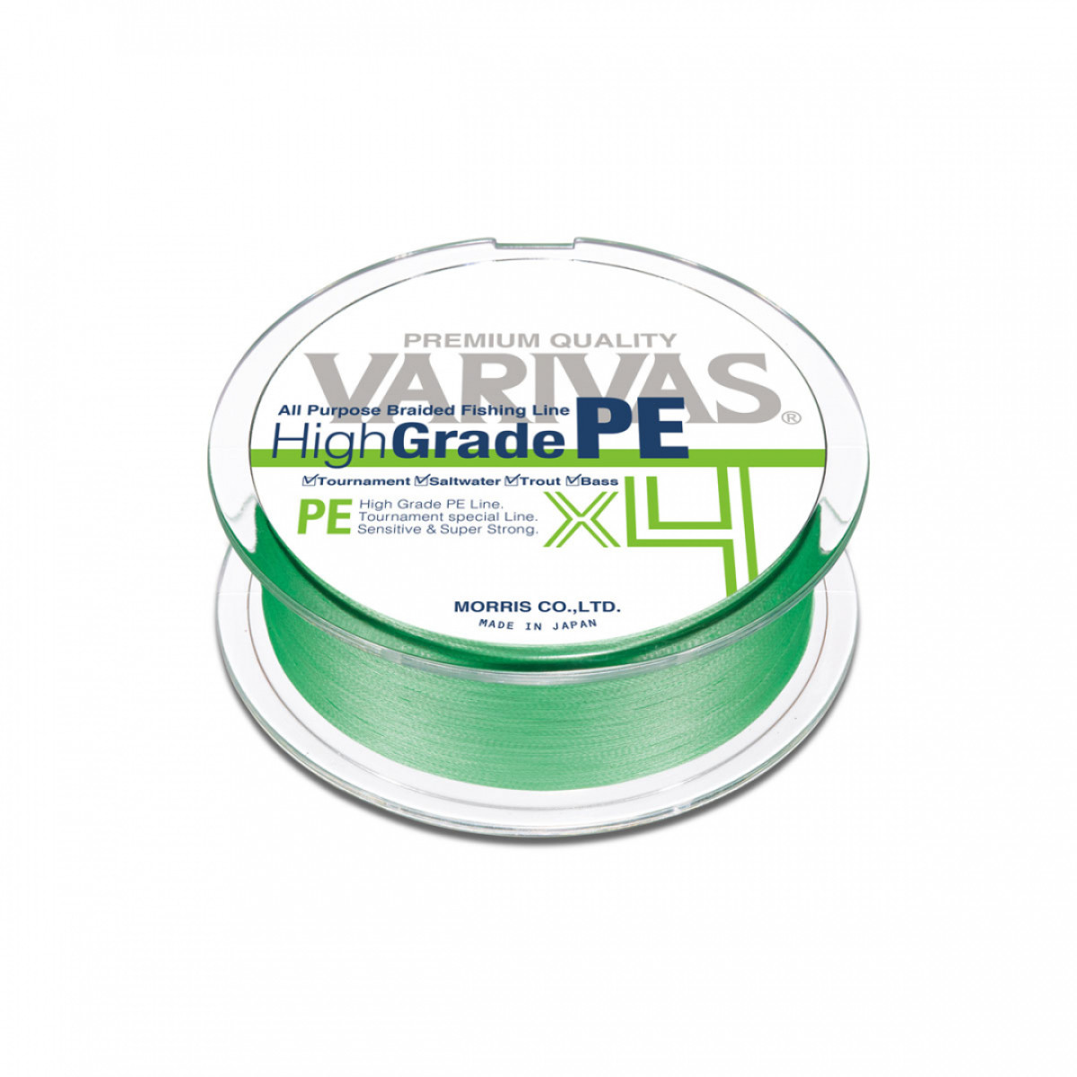 VARIVAS HIGH GRADE PE X4 150M FLASH GREEN