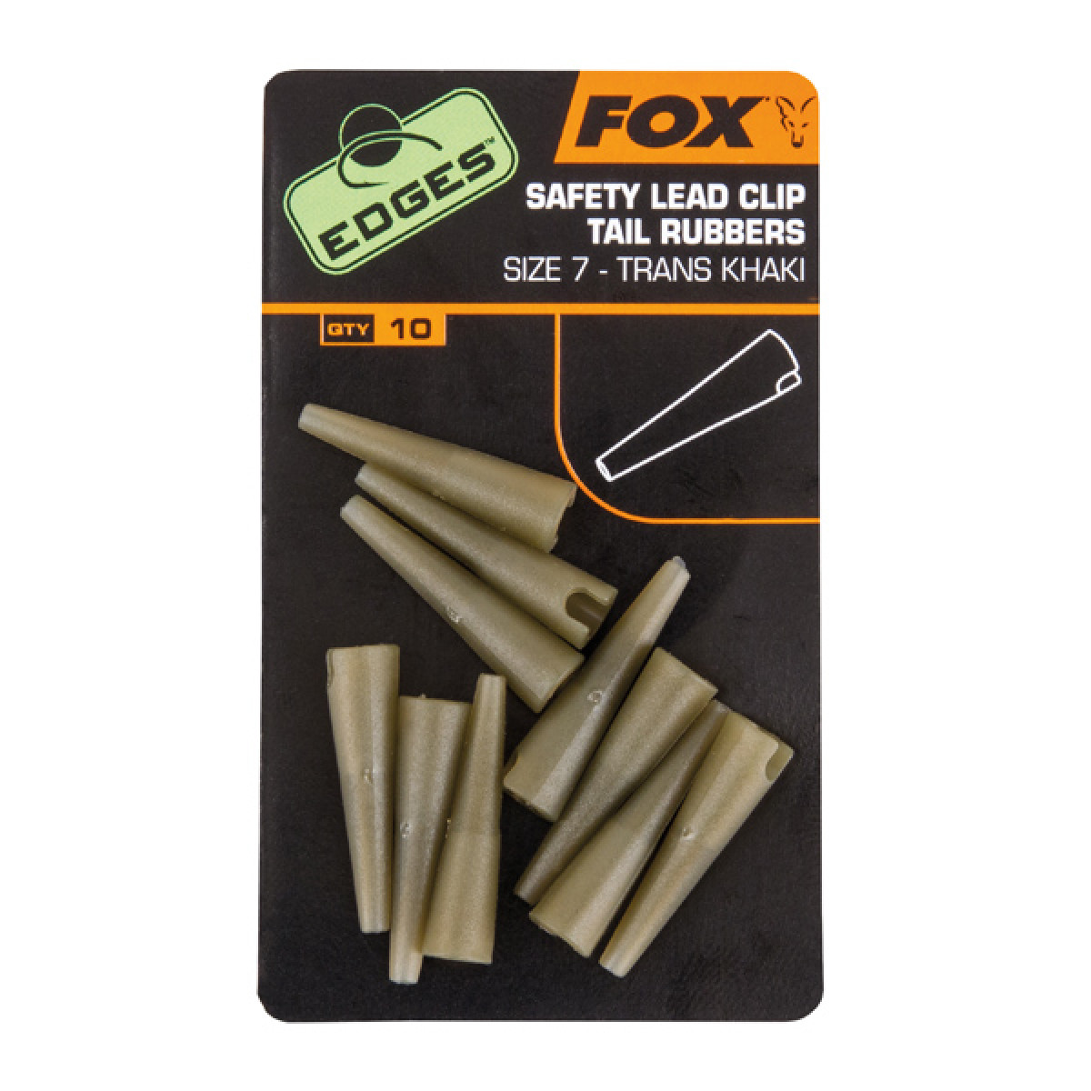 FOX EDGES LEAD CLIP TAIL RUBBERS