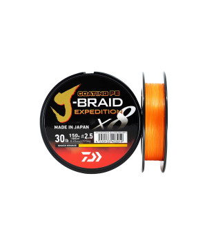 DAIWA J-BRAID EXPEDITION 150M SMASH ORANGE