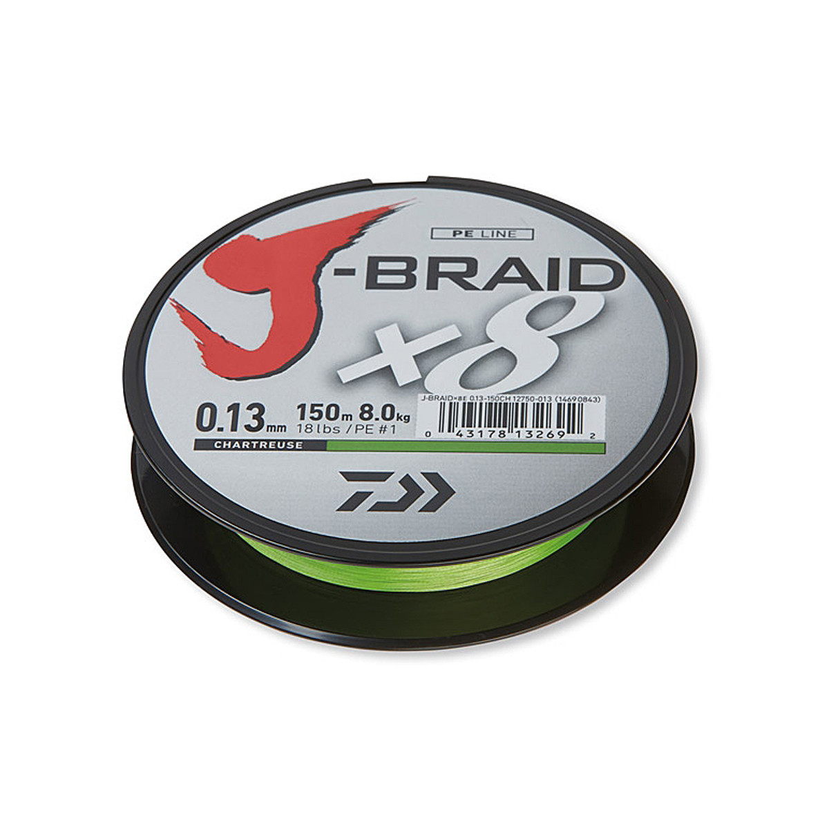 DAIWA J-BRAID X8 150M CHARTREUSE