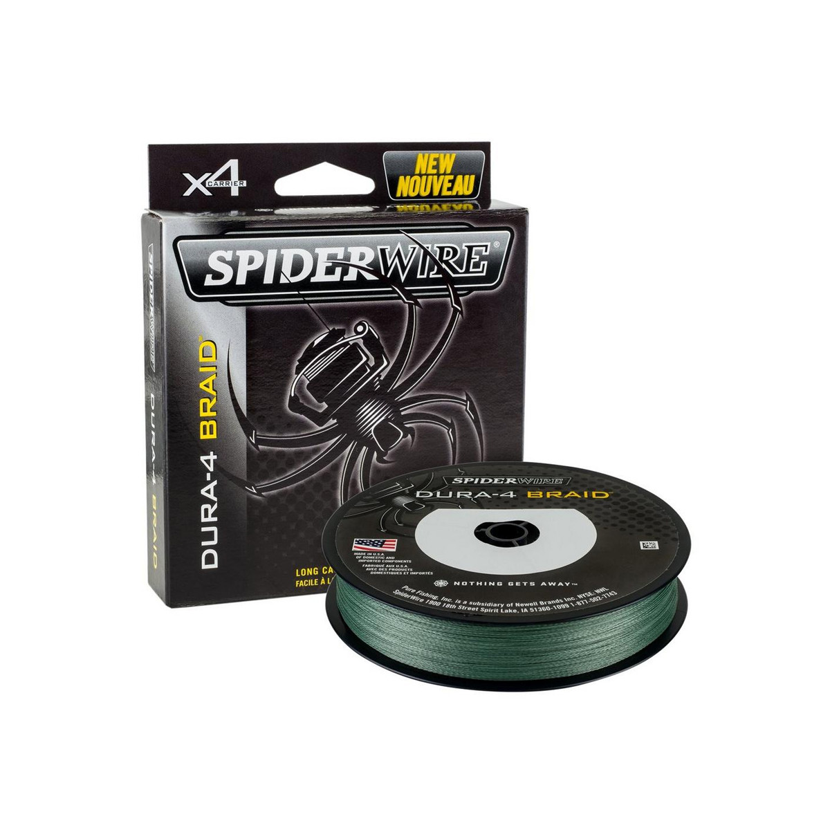 SPIDERWIRE DURA-4 BRAID 150M MOSS GREEN