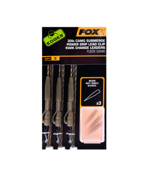 FOX EDGES SUBMERGE CAMO LEADER LEAD CLIP KWIK CHANGE